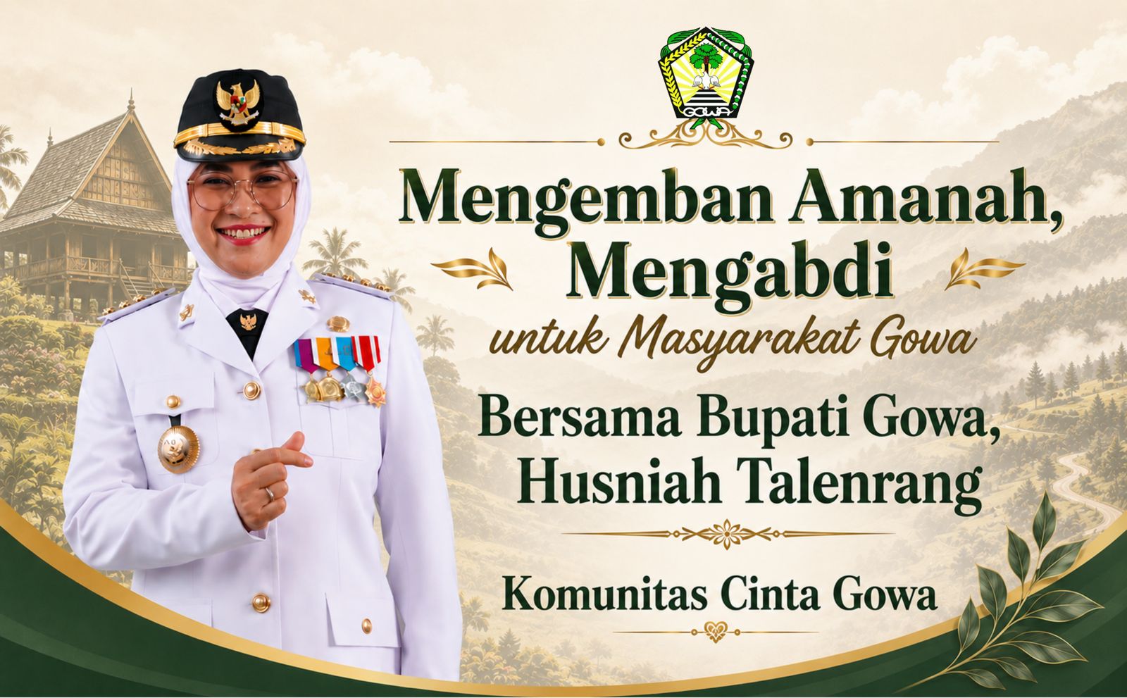 Komunitas Cinta Gowa Beri Dukungan Penuh kepada Bupati Husniah Talenrang